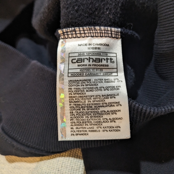 Carhartt WIP Hooded Sweat Hoodie womens M - Picture 11 of 11
